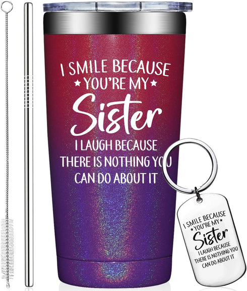 Sisters Tumbler Cup  Perfect Gifts for Sister  Mom